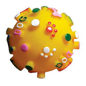 プープードッグボール イエロー Mサイズ PT−DBT−2−3 （犬用おもちゃ）