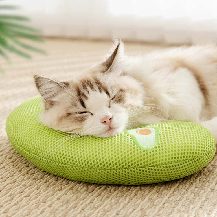激安ショップROBINの寝心地 猫のU字型枕 あごのせ猫枕 月の形 猫 ペット枕 犬用まくら 快適 抱き枕 猫用枕 可愛い 猫 ぬいぐるみ もちもち ふわふわ 柔らか 可愛い 添寝枕｜アングル2