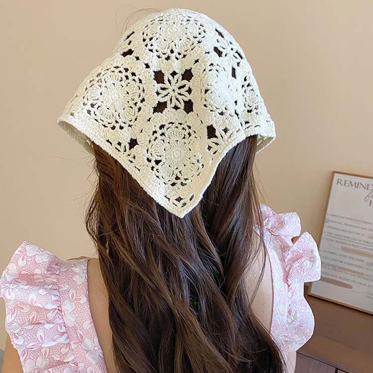 ヘアアクセサリー ゴスロリ風 2枚セット！バブーシュカ 三角巾 2枚セット！バブー...