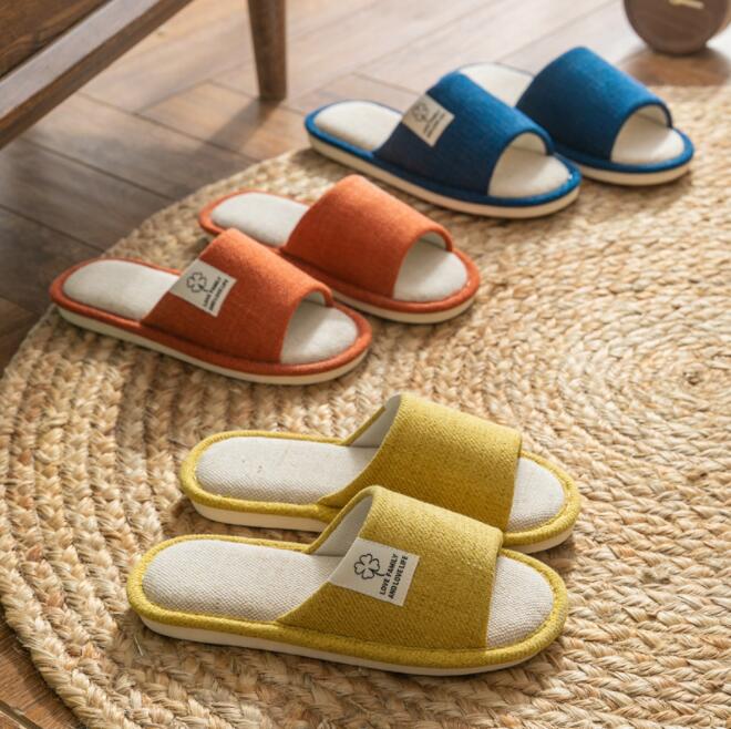新生活応援！ルームシューズ 夏用 スリッパ 室内用 麻 リネン メンズ レディース ...