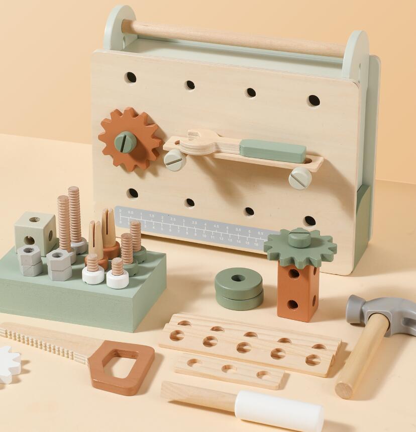 大工 おもちゃ 工具セット 大工さんままごとセット 積み木 子ども 知育玩具 おもち...