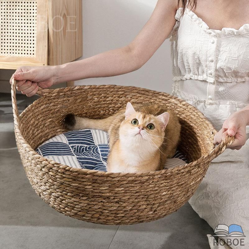 樂天商城 - ペットベッド カゴ 夏用 猫用ベッド 小型犬 カゴベッド 猫 かご ベッド