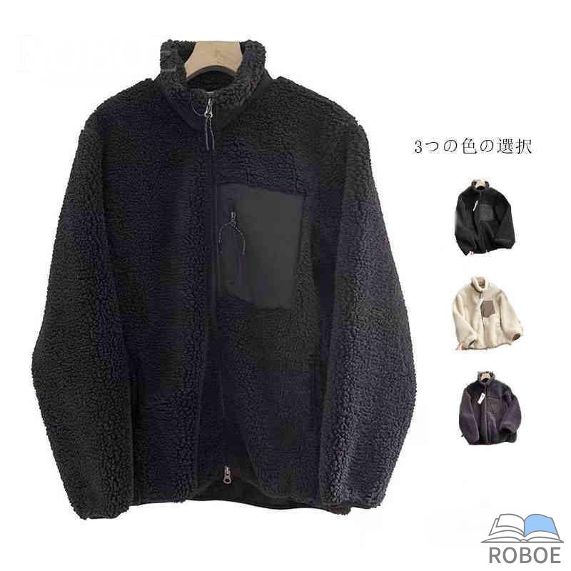 樂天商城 - ボア ブルゾン レディース もこもこ アウター 防寒 暖かい メンズ 男女兼用 ユニセックス コート 大きいサイズ 秋 冬