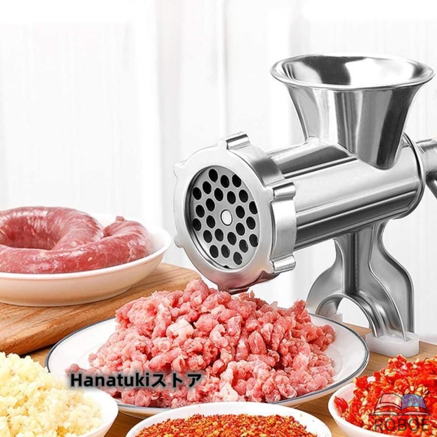 樂天商城 - 家庭用 多機能 手動式 ミンサー ひき肉器 ソーセージマシン ミートグラインダー ソーセージ作り 唐辛子 最新改良品 手動挽肉機 ミンチ機