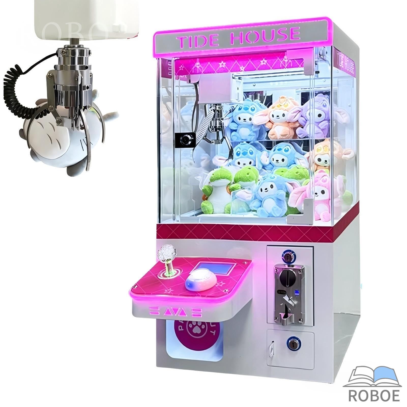 Rakuten - 小型クレーンゲーム 三本爪クレーンアーム 業務用 自宅 本体 クレーンゲーム機 ゲームコイン100個プレゼント クレーン