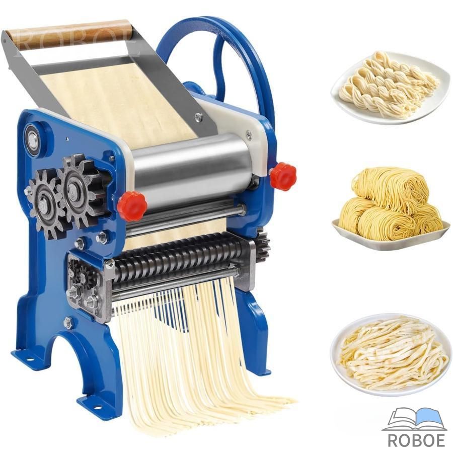Rakuten - 製麺機 麺機 ラーメン製麺機 電動 自宅でDIY麺類 手作り2mm/4mm240型 うどん ステンレス鋼麺メーカー ラーメン作り器 Blue