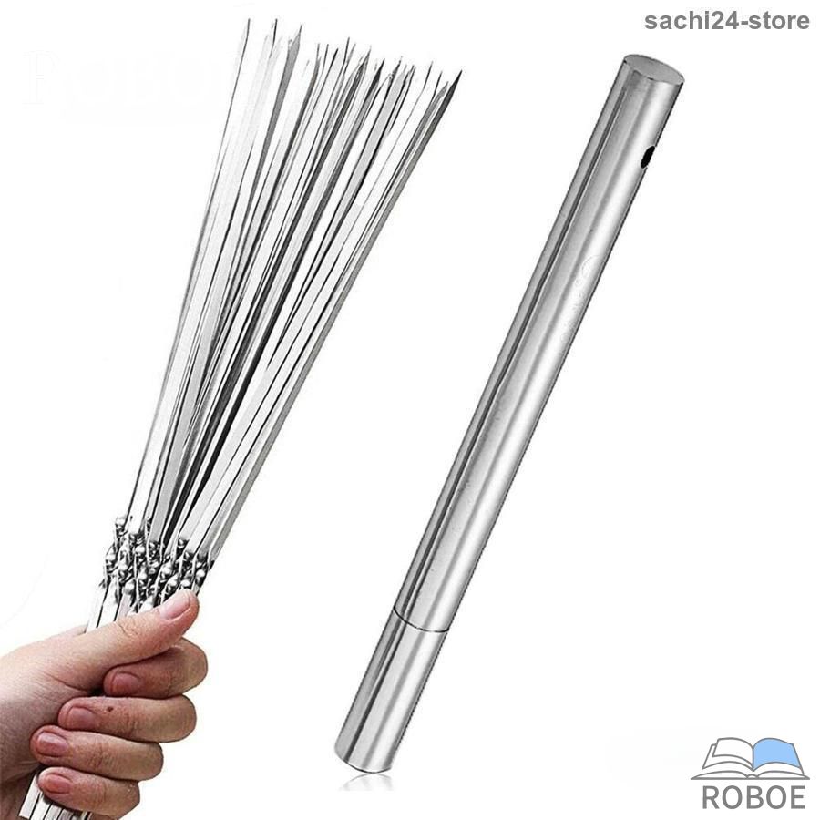 樂天商城 - 20本セット バーベキュー串35cm、直径4.0mm 焼き串 魚串 ステンレス BBQフォーク バーベキュー道具 調理器具 アウトドア キャンプ 外出