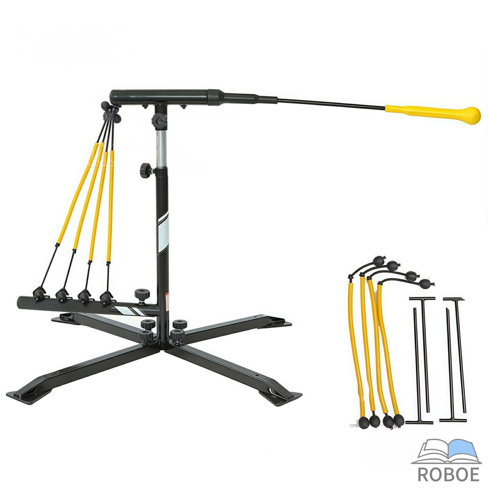 樂天商城 - 野球打撃トレーナー、ソフトボールと野球トレーニング器具、野球スイングトレーナー - 耐久性のあるスイングアーム - 4つのパワーバンド