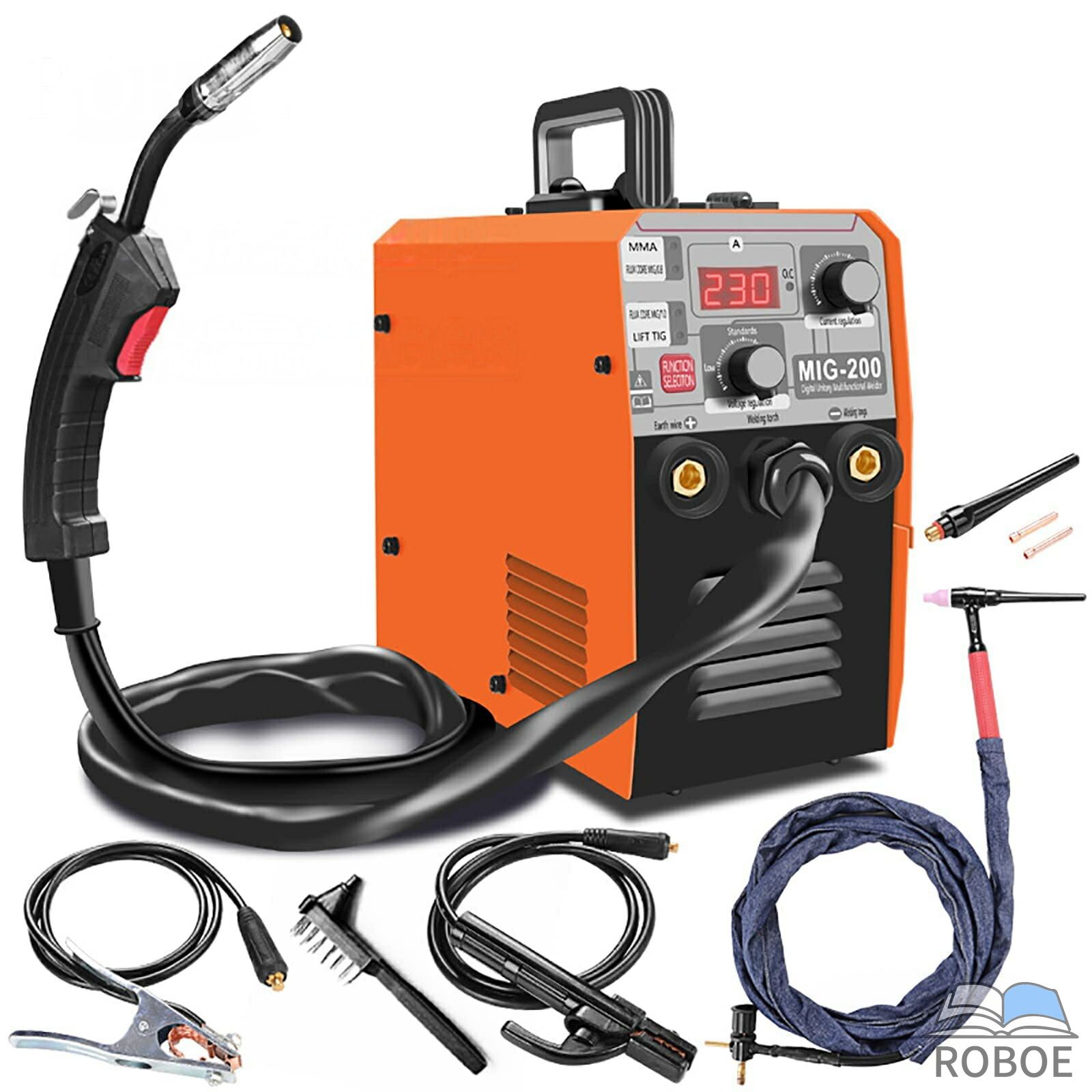 Rakuten - ポータブル MIG 溶接機多機能 IGBT MMA TIG MIG 溶接機プロフェッショナルアルゴン CO2 非ガス半自動修復ツール