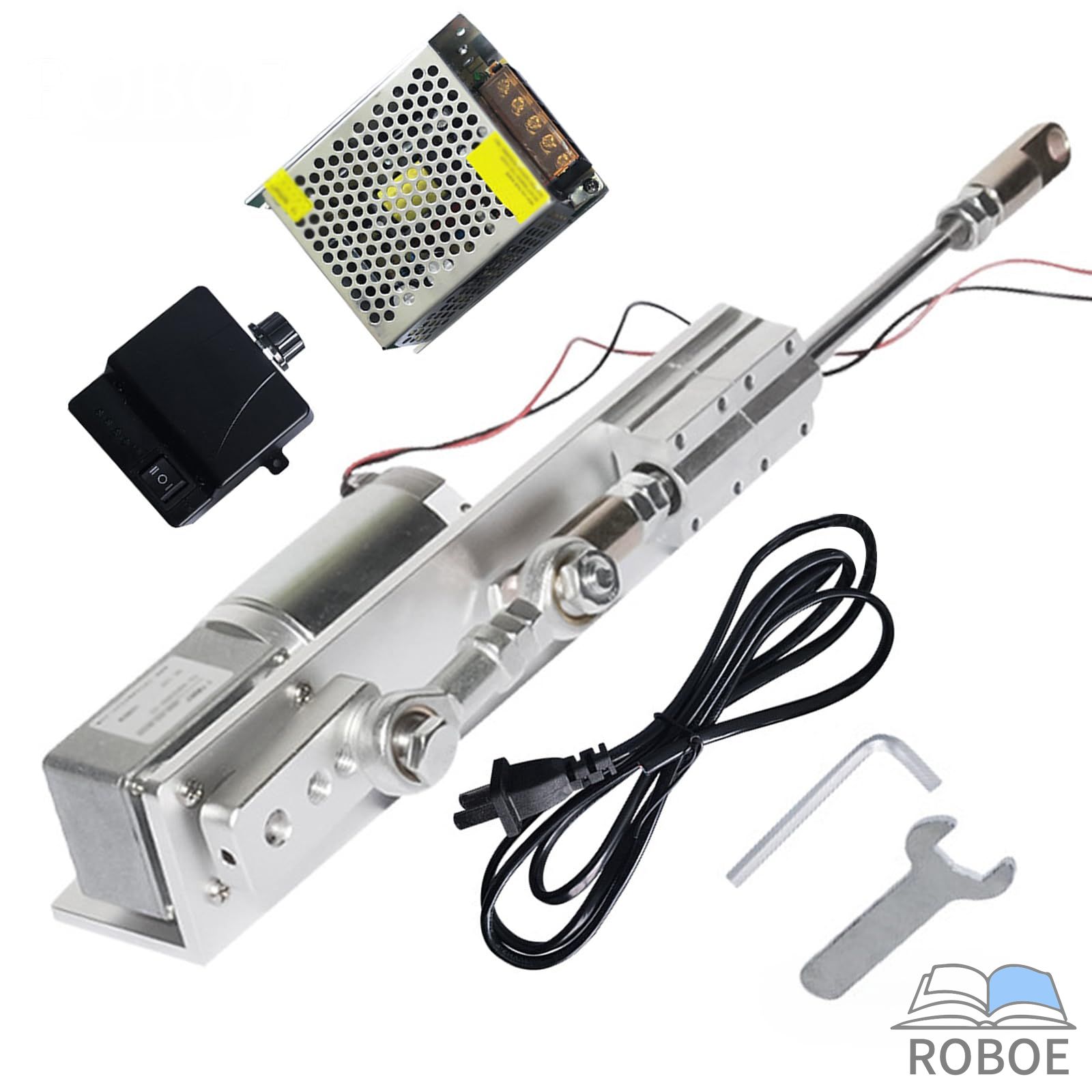 樂天商城 - DC 12V/24V 小型往復リニアアクチュエータ 電動伸縮アクチュエータ トランス、スピードレギュレータ付