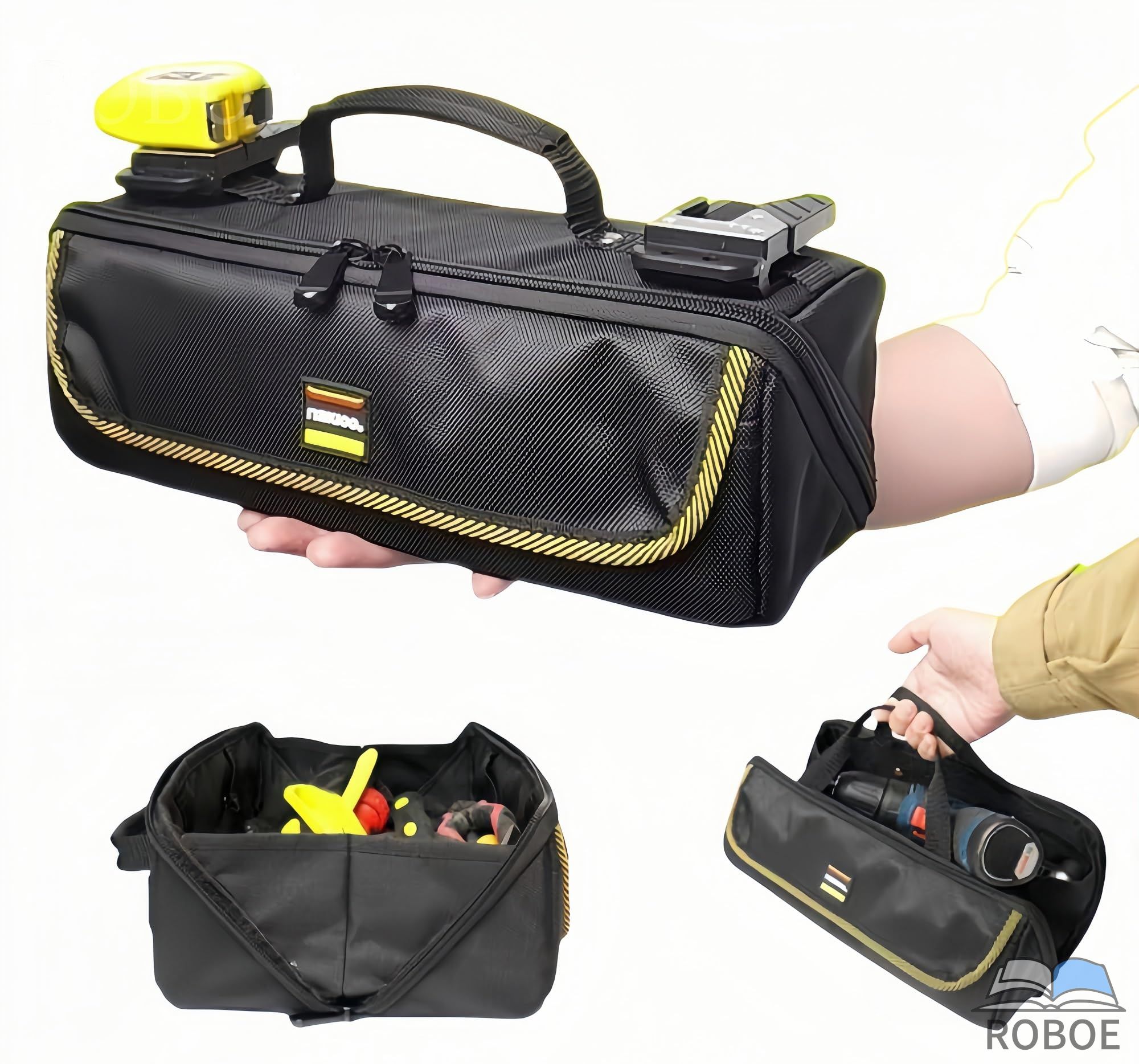 樂天商城 - 工具バッグ 技術者用ツールバッグ 電気技師ツールバッグ 整備工具収納ポーチ 大容量ツール収納バッグ 多目的ツールロールバッグ 防水ツ