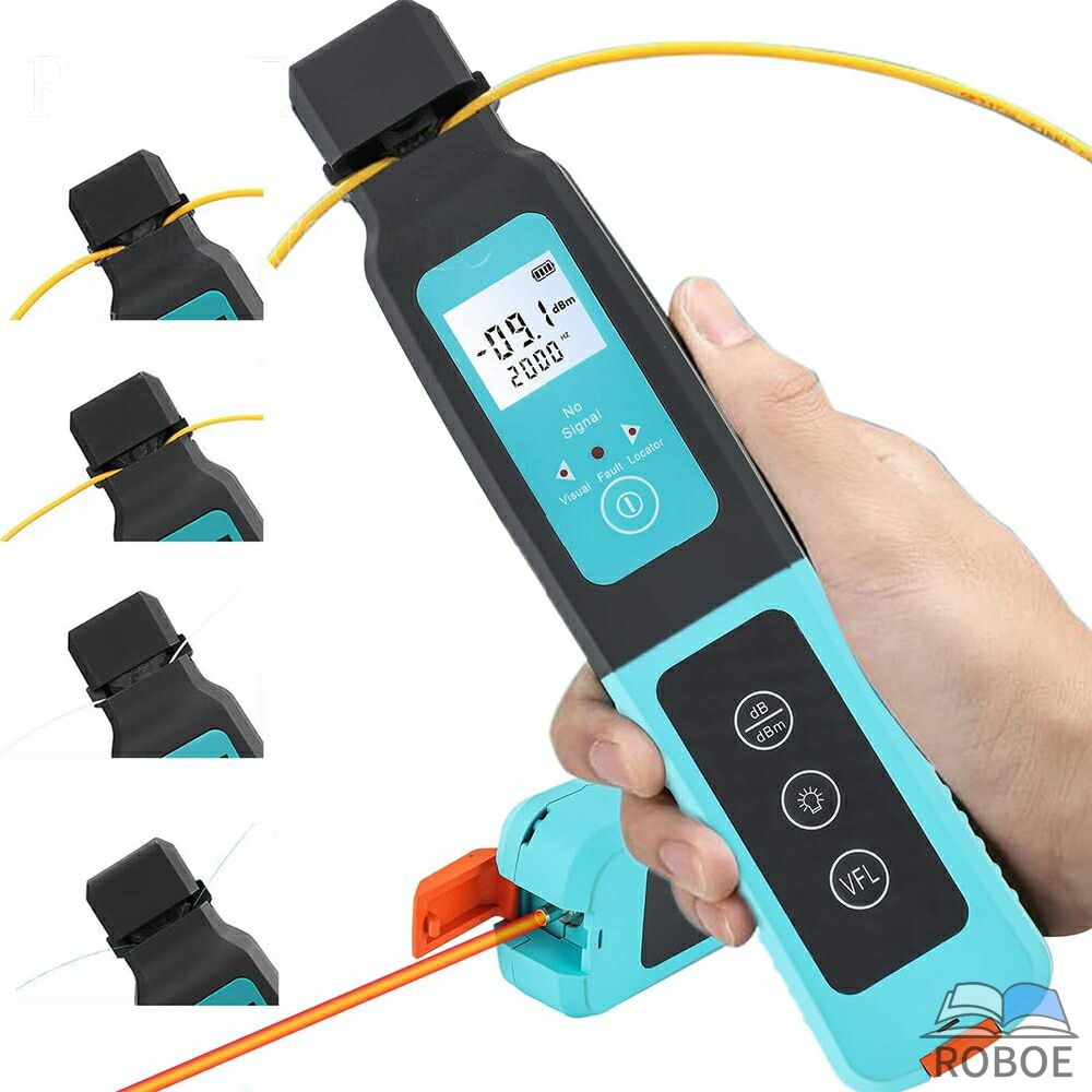 Rakuten - 光ファイバー識別器、LEDライト付き800?1700nm高精度ファイバー検出器、10mw視覚的障害探知器、3.0/2.0/0.9/0.25mmファイバーライン用