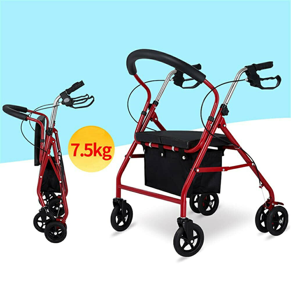 シルバーカート 手押し車 多機能椅子付き 折りたたみ 高さ調節可 ショッピング 買い物カート シニア 座れる 折りたたみ 4輪 歩行介助 補 roboe-cleaner-10007431 ROBOE -ロボエ- サンプル画像3