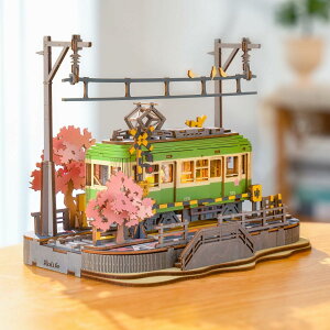 【マラソン限定価格】立体パズル 木製 DIY ウッドパズル 木製パズル 桜の旅 Rolife 3D立体パズル 6個のLED 暇つぶし 知育玩具 USB充電 大人 女の子 男の子へのギフト ストレス解消 贈り物