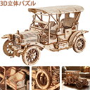 【全店5%OFFクーポン発行】3D立体パズル 木製パズル 木製 レーザーカット ギア ミニチュア Robotime オモチャ 知育玩具 男の子 女の子 大人 入園祝い 新年 ギフト 誕生日 クリス マス プレゼント 贈り物 ビンテージカー MC801