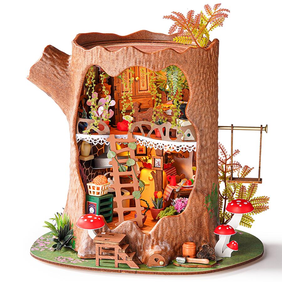 【825円OFF原価5500円】Rolife ツリーハウス ミニチュアハウス ミニチュア ドールハウス 立体パズル ウッドパズル パズル 大人 ミニチュアハウス...