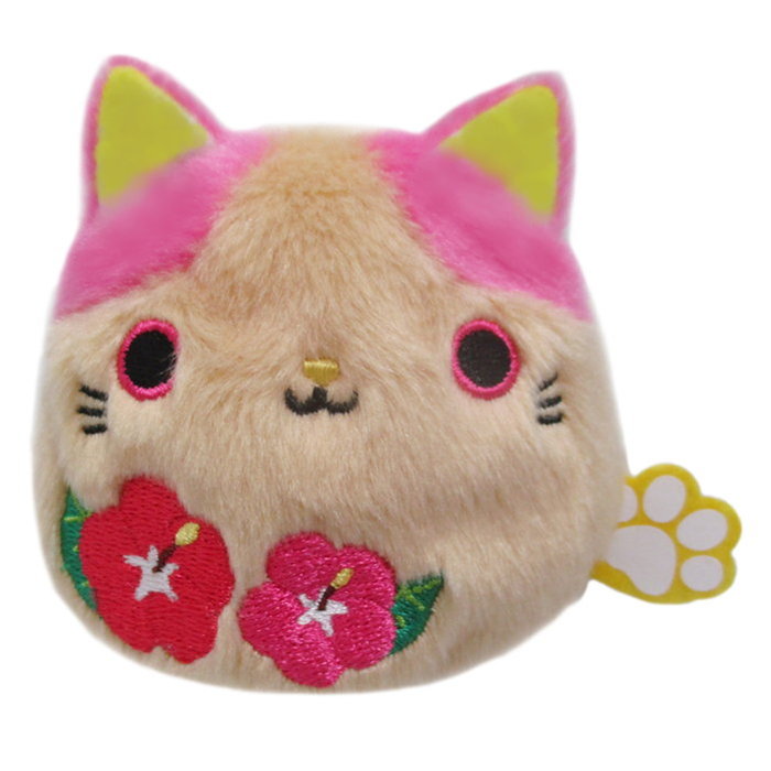 ねこだんご 花ねこだんご ハイビスカス 猫 ぬいぐるみ 猫 雑貨 猫グッズ ネコ グッズ ねこ お手玉 マスコット プチギフト 誕生日プレゼント 子供 おもちゃ 女の子 誕生日 プレゼント 小学生 ぬいぐるみ キャラクター グッズ こども 癒しグッズ キャラクターグッズのサムネイル