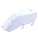 動物 カバ ハコモ hacomo ペーパークラフト キット クリスマス 工作キット 小学生 工作 キット 知育 おもちゃ 誕生日プレゼント 子供 おもちゃ 男の...