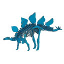 ステゴサウルス BLUE 恐竜 ハコモ hacomo ペーパークラフト キット クリスマス 工作キット 小学生 工作 キット 知育 おもちゃ 誕生日プレゼント ...