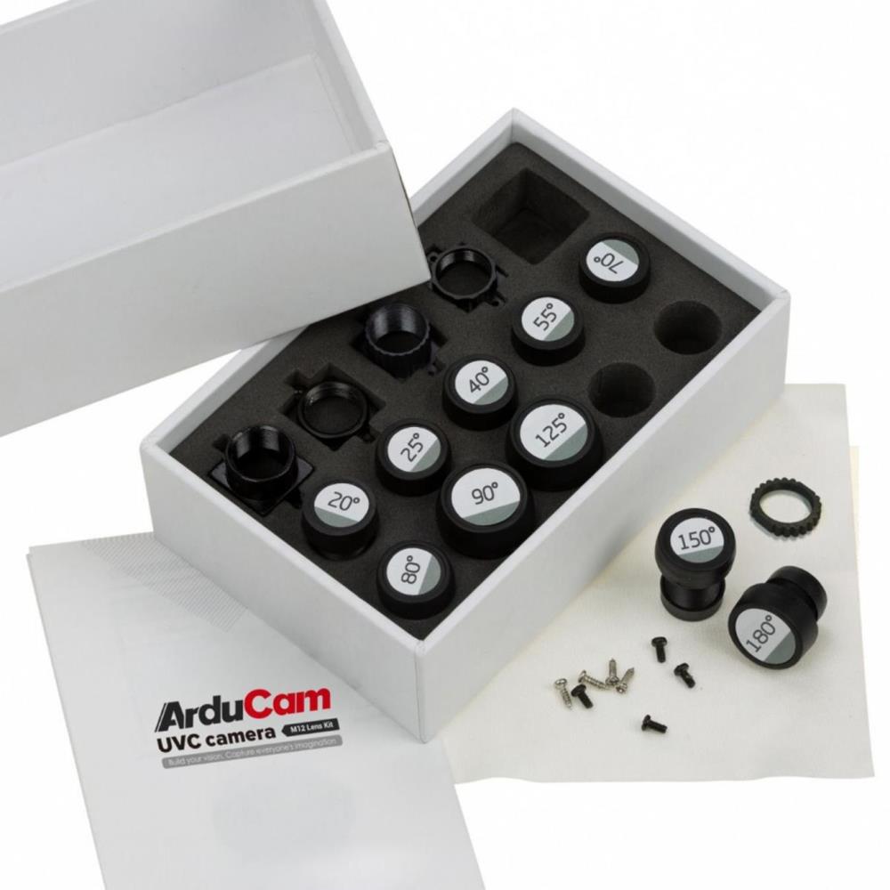 ArduCam M12レンズセット USBカメラ 望遠レンズ マクロレンズ 広角レンズ 魚眼レンズ用