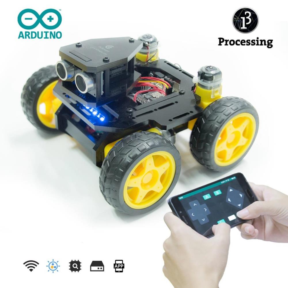 Adeept AWR-A 4WDスマートWiFiロボットカーキット（Arduino Uno R3用）