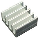 熱接着テープ付き 13x13x7mmアルミヒートシンク
