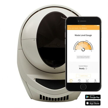 全自動猫トイレ リッターロボット 3 コネクト - ベージュ JP wifi対応 自動ネコトイレ 自動ねこトイレ、18ヶ月保証、修理・サポート完備