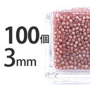 手芸 ビーズ 100個 ラウンド型 チェコ 4mm オレンジ ラウンド 丸 ネックレス ピアス イヤリング ハンドメイド トパーズラスター2 素材 手作り【ビー...