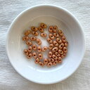 チェコビーズ ファルファーレ大 パステルアプリコット 3×6mm ビーズ パーツ ファルファーレ ガラスビーズ シードビーズ アクセサリー ハンドメイド 手芸 手作り 材料 素材 ピアス