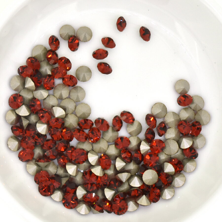 Vカット プレシオサ SS39 レッドベルベット F MAXIMA チャトン マキシマ クリスタル ラインストーン CR..