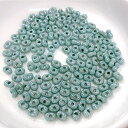【スーパーセール限定15%OFF】チェコビーズ ファルファーレ小 マーブルグリーン 2×4mm ビーズ パーツ ファルファーレ ガラスビーズ シードビーズ アクセサリー ハンドメイド 手芸 手作り 材料 素材 ピアス
