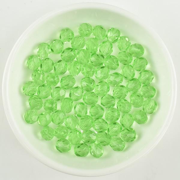 チェコビーズ FP ラウンド ペリドット 約6mm 20個 ファイアポリッシュ 手芸 ビーズ パーツ ガラズビーズ ガラス アクセサリーパーツ ハンドメイドパーツ