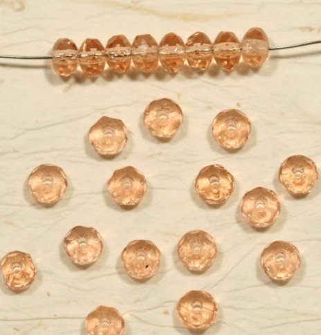 Rakuten - チェコビーズ FP ドーナツ 3×5mm ダークロザリン ファイアポリッシュ変形 ドーナツ 手芸 ビーズ パーツ ガラズビーズ ガラス アクセサリーパーツ ハンドメイドパーツ