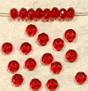 チェコビーズ FPドーナッツ3/5ミリ シャムルビー【ファイアポリッシュ変形/ドーナッツ/3×5mm/アクセサリーパーツ/ハンドメイドパーツ】★