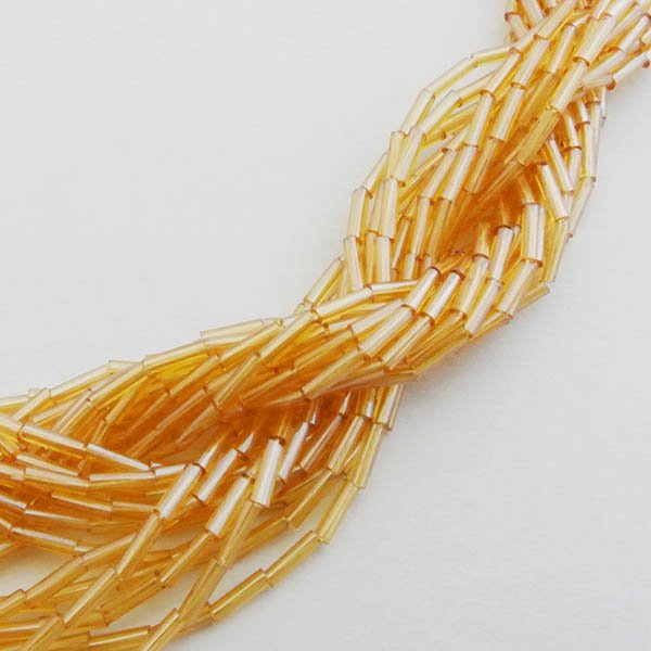 チェコビーズ マコ4/1ミリ糸通し ライトトパーズスフィンクス シードビーズ/マコ/4×1mm アクセサリーパ..