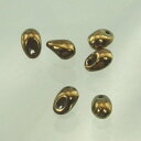 【期間限定50%OFF】チェコビーズ PBドロップ4/6ミリ ブロンズ【プレストビーズ変形/ドロップ/4×6mm/アクセサリーパーツ/ハンドメイドパーツ】★