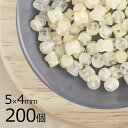 【まとめ買い割引】【200個】ペレット ペレット ミルキークリスタル 透明系 クリア 約5mm×4mm ハンドメイド 手芸 材料 チェコガラス【ビーズ パーツ ...
