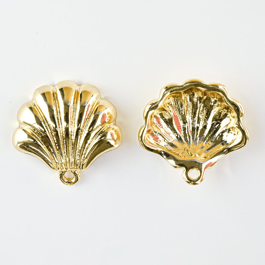 【期間限定50%OFF】【メタルチャーム シャコ貝 亜鉛合金】【1個】【色をお選びください】【約17×18mm】 ハンドメイド 手芸 手作り 材料 素材【パーツ アクセサリー】