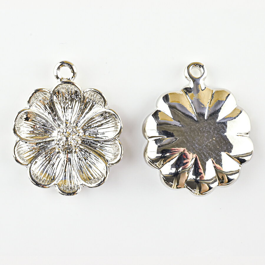 【期間限定50%OFF】【メタルチャーム フラワー10 花弁小 亜鉛合金】【1個】【色をお選びください】【約21×17mm】 ハンドメイド 手芸 手作り 材料 素材【パーツ アクセサリー】
