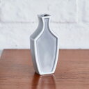 IZ54680S★ふちどり フラワーベース グレー マット シンプル ナチュラル 北欧風 磁器 花器 花瓶 日本製 インテリア 灰色 モノトーン