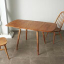 IZ70017F★レア ercol レクタングル ドロップリーフ ダイニングテーブル 英国 アーコール 折りたたみ バタフライ ビンテージ 無垢材 食卓