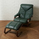 富士ファニチア リクライニングチェア & オットマン ソファ パーソナル チェア ハーフレザー FUJI FUNITURE フジファニチャー IZ81170F