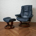 EKORNES レノ 総本革張り ストレスレスチェア & オットマン 一人掛け リクライニング 北欧 モダン ノルウェー エコーネス 最高級 IZ84104N