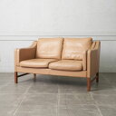 SKIPPERS FURNITURE 本革 ラブソファ デンマーク 北欧 モダン スキッパーズ ファニチャー 総革 2P 2人掛け ソファ 2シーター IZ86...