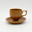 Carlton ware カップ&ソーサー 雑貨 イギリス 英国 ヴィンテージ カールトンウェア マットブラウン レトロ コーヒーカップ IZ91621T