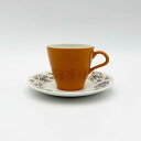 ★Poole Pottery Desert Song プールポタリー レアデザイン オレンジ カップ&ソーサー 雑貨 食器 英国 ヴィンテージ IZ92252T