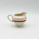 EMPIRE PORCELAIN 英国 ヴィンテージ ミルクピッチャー クリーマー 雑貨 レトロ ジャグ オブジェ 赤 ストライプ IZ92488T