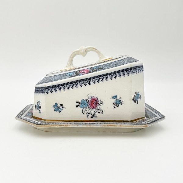 Keeling&Co. Losol Ware 英国 ヴィンテージ 陶器 チーズキーパー チーズドーム 雑貨 アンティークスタイル 花柄 IZ92788T