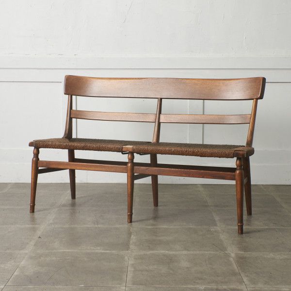 飛騨高山 柏木工 ベンチ WILDERNESS オーク 無垢材 ペーパーコード チェア 長椅子 ウィルダネス 飛騨家具 KASHIWA 木製 楢 国産 IZ93886F