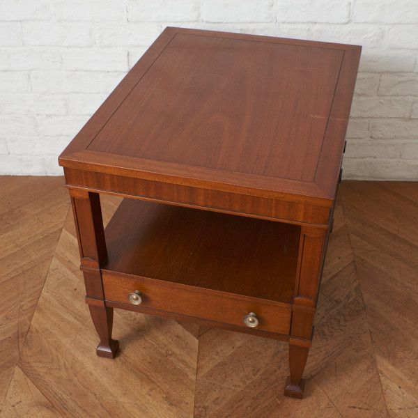 定価22万 Drexel Heritage エンドテーブル トライユン 引き出し付 サイドテーブル ナイトテーブル クラシック TRIUNE ドレクセル IZ95036F